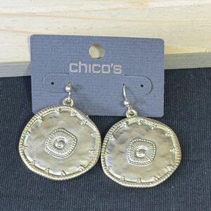 Chico's Textured Gold Earrings